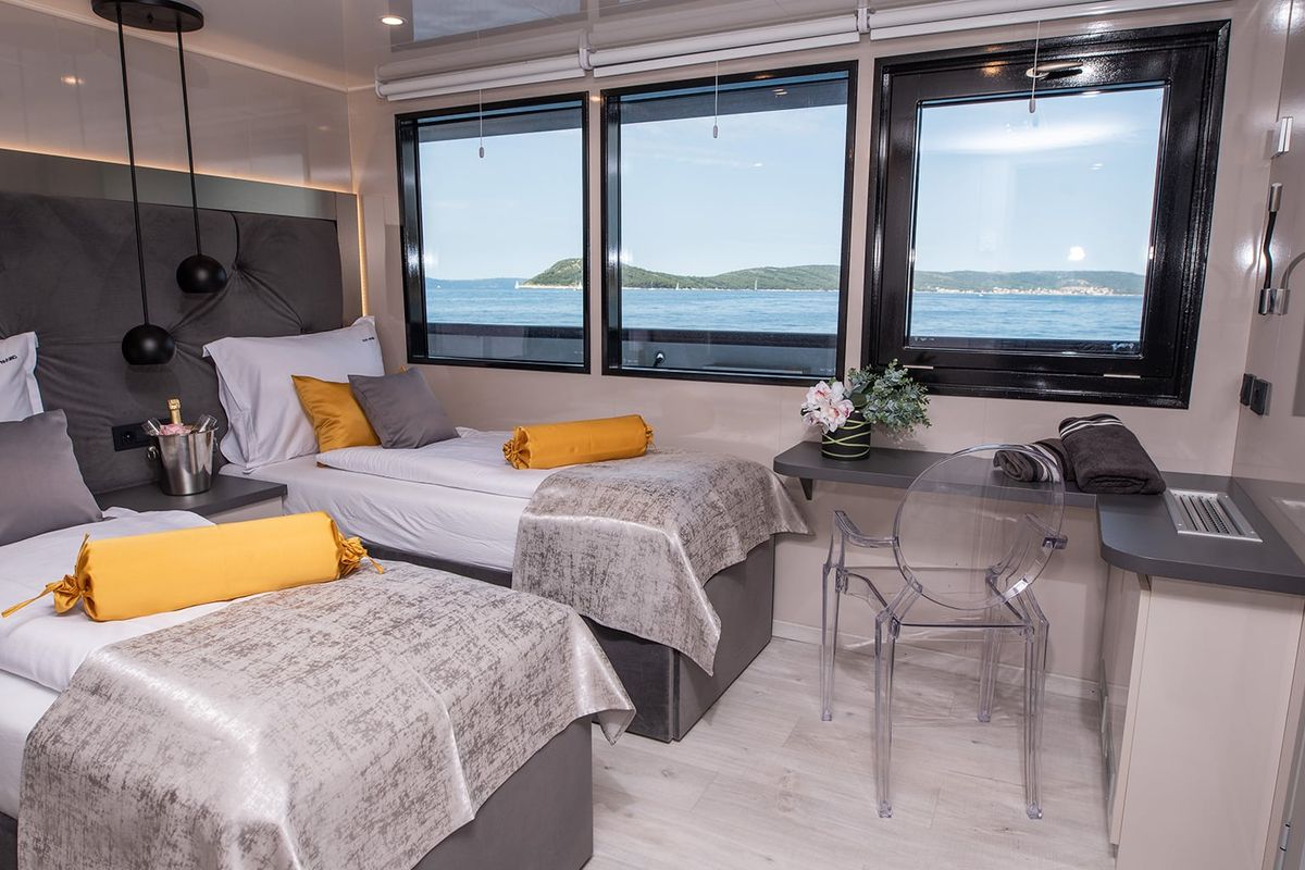 Cabin on Alfa Mario, a Gulet Motoryacht yacht at Split, Croatia