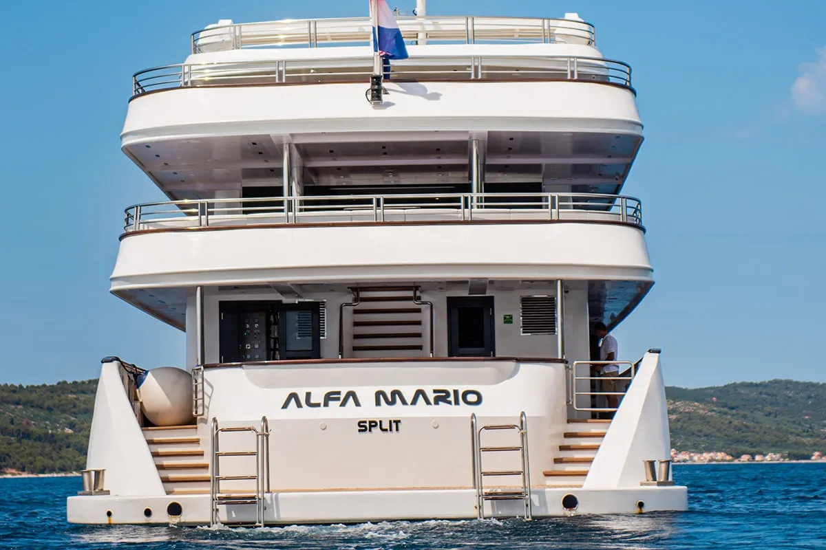 Exterior view of Alfa Mario, a Gulet Motoryacht yacht at Split, Croatia