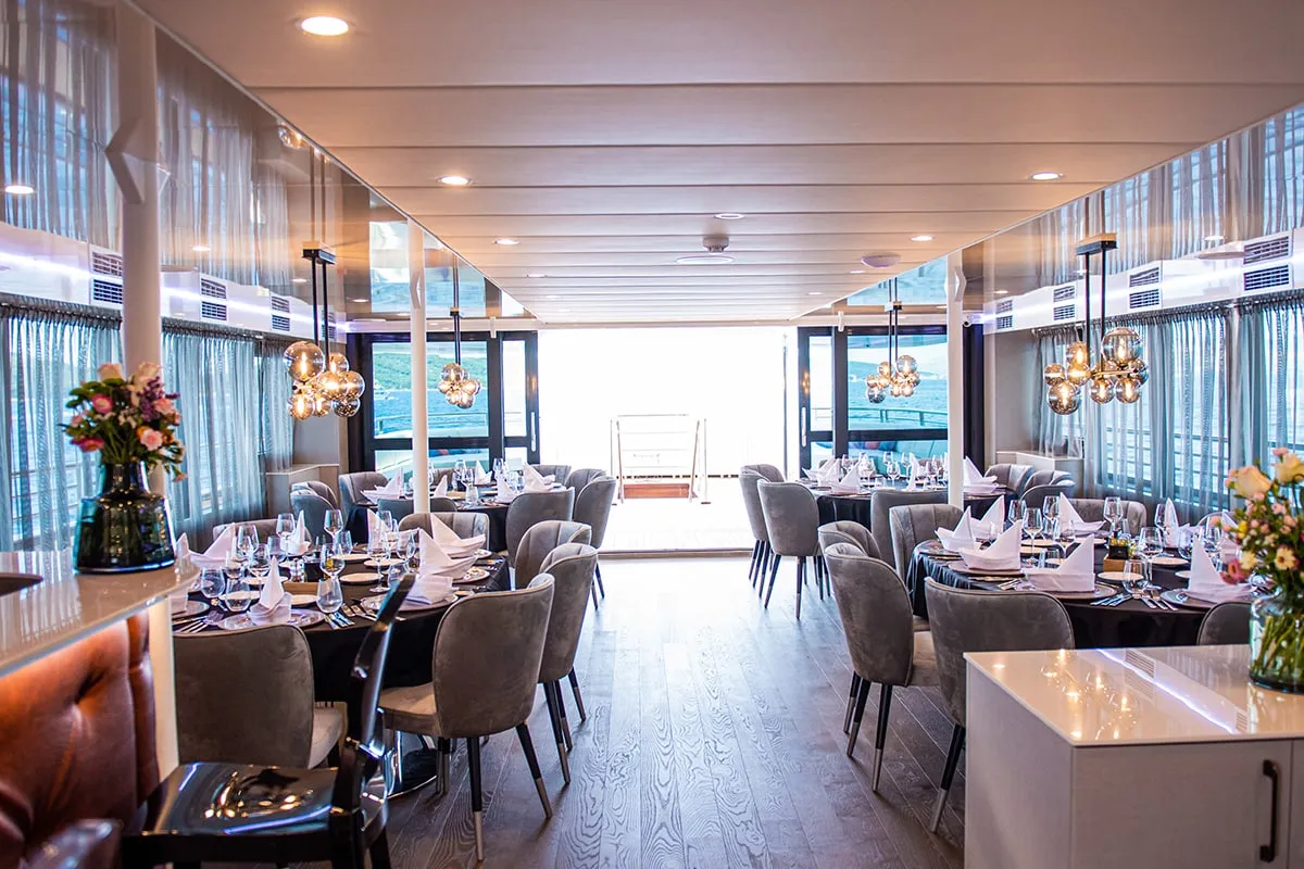 Salon of Alfa Mario, a Gulet Motoryacht yacht at Split, Croatia