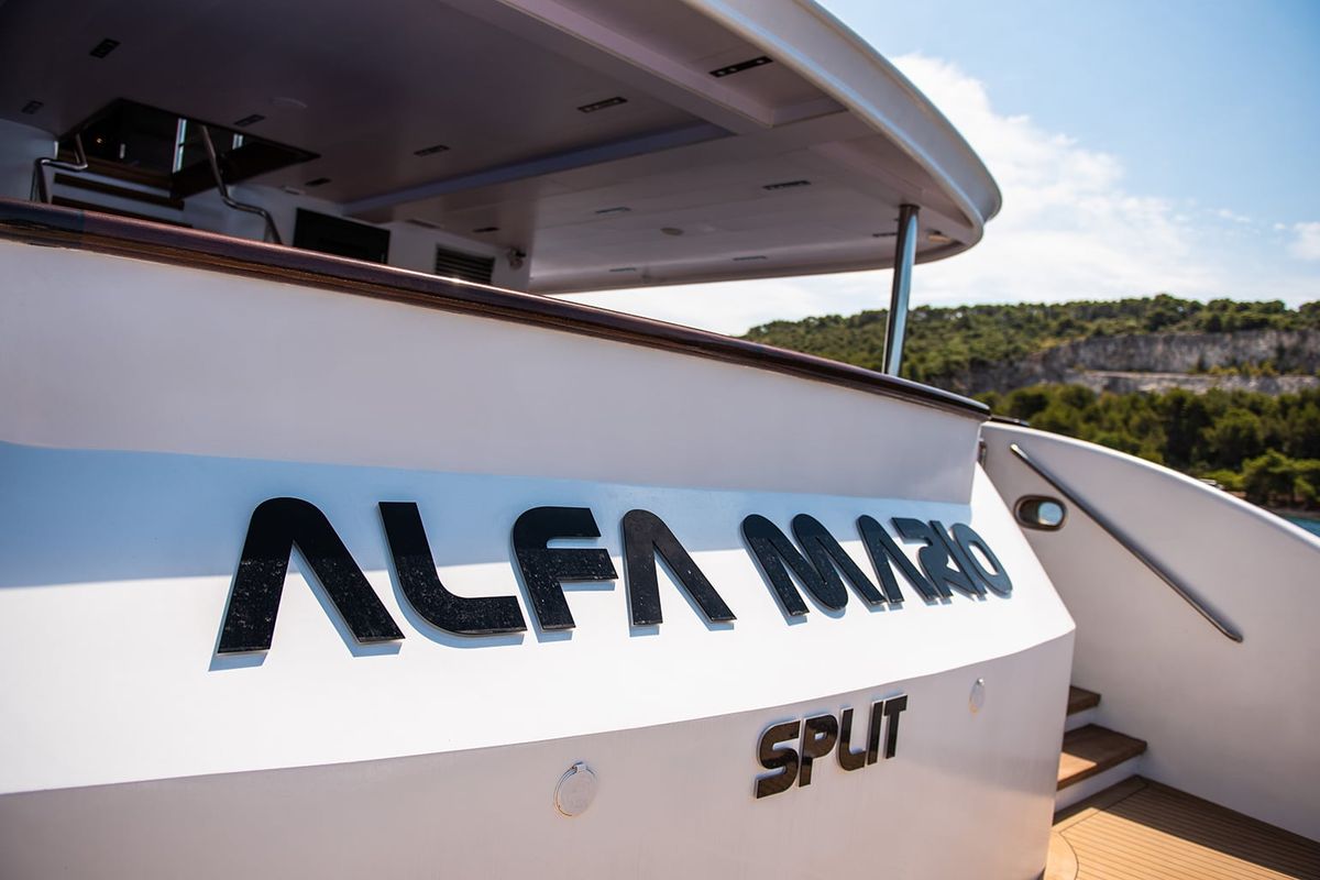 Exterior view of Alfa Mario, a Gulet Motoryacht yacht at Split, Croatia