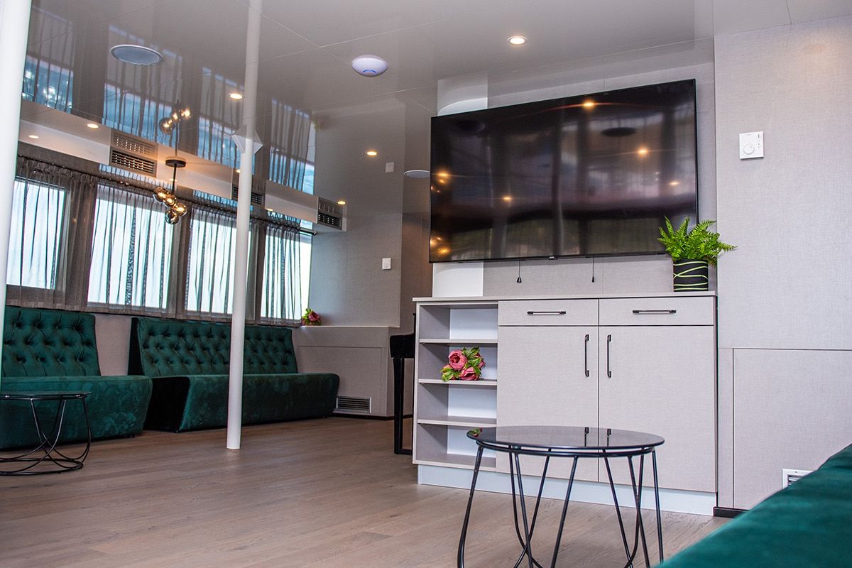 Salon of Alfa Mario, a Gulet Motoryacht yacht at Split, Croatia
