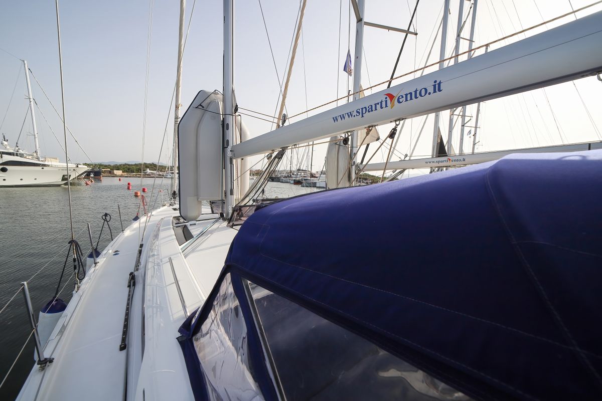 Exterior view of Sea Dream, a Beneteau Oceanis 51.1 sailboat at Olbia, Italy
