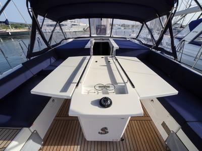 Deck of Sea Dream, a Beneteau Oceanis 51.1 sailboat at Olbia, Italy