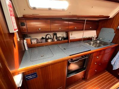 Galley of Meropi, a Bavaria 41 sailboat at Gouvia, Greece