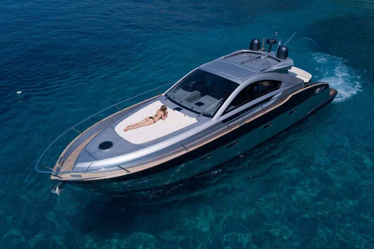 Exterior view of Premium +, a Pearl Sea 56 motorboat at Split, Croatia