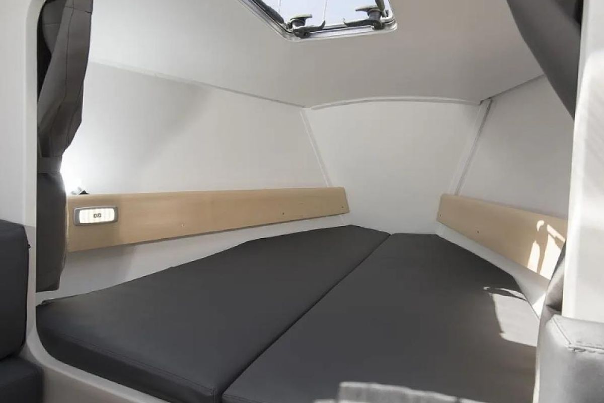 Cabin on MA AUVA, a Pogo Structures Pogo 30 sailboat at La Trinité-sur-Mer, France
