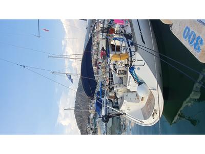 Exterior view of Mesaoria, a Bavaria 44 sailboat at Municipal Unit of Rhodes, Greece