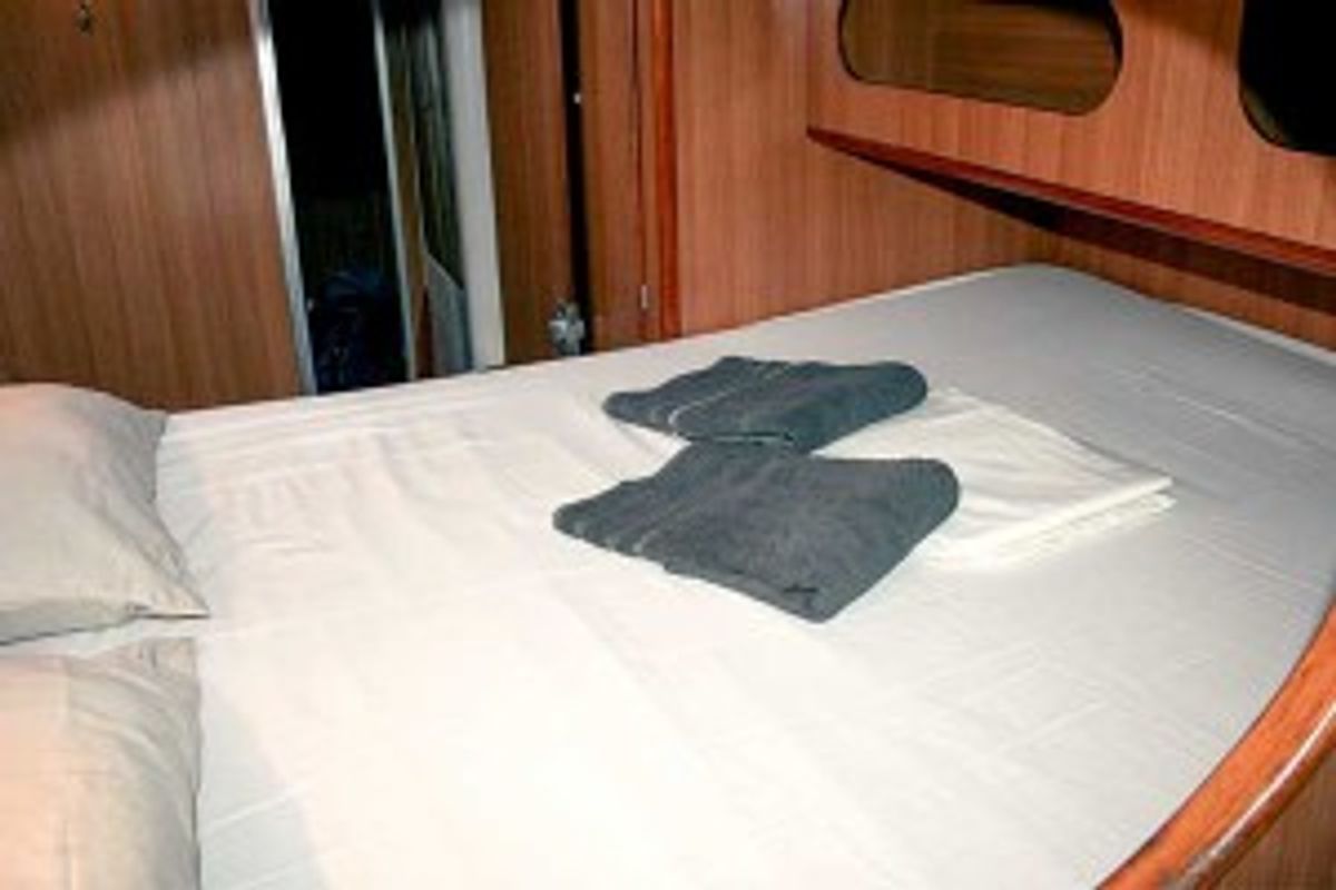 Cabin on Ti Kay, a Nautitech Rochefort Nautitech 40 Open catamaran at San Blas, Corazon de Jesus, Panama