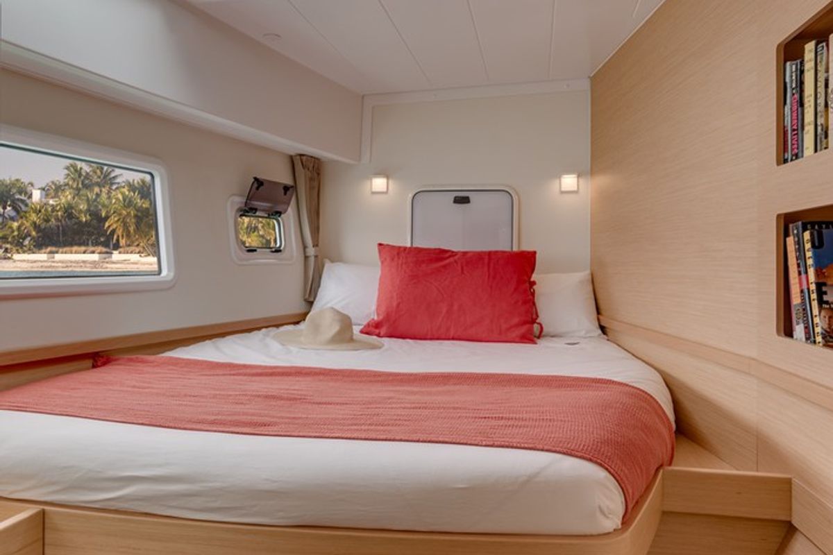 Cabin on Mario Bros, a Lagoon 42 catamaran at Seget Donji, Croatia