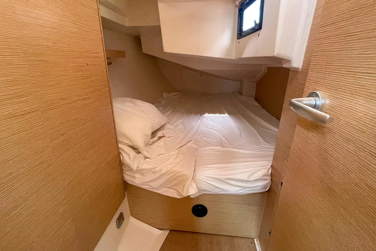 Cabin on Pasyco, a Hanse Yachts Hanse 348 sailboat at Hyères, France