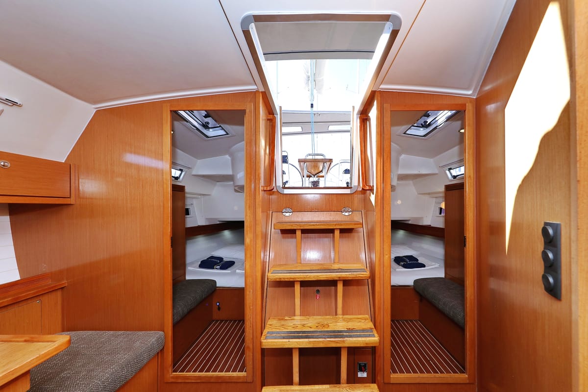 Salon of Silver Arrow, a Bavaria Cruiser 40 S sailboat at Grad Biograd na Moru, Croatia
