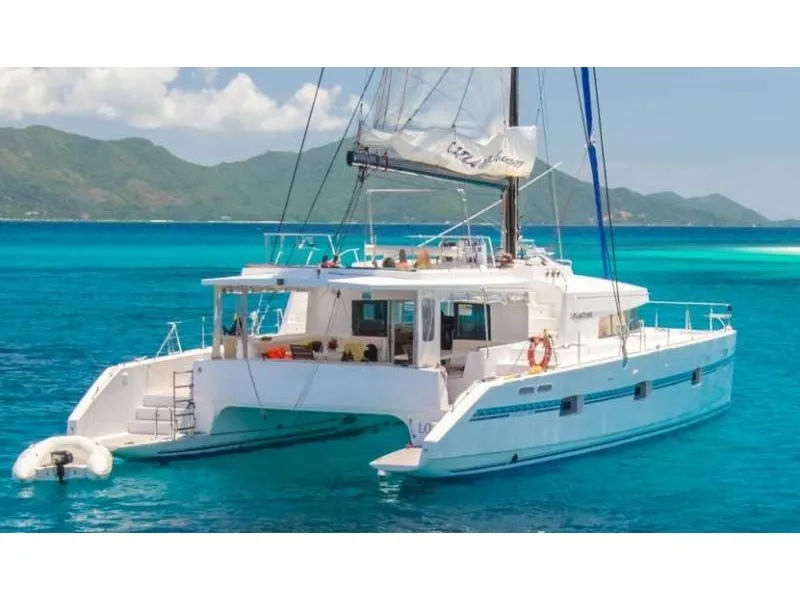 Exterior view of Bacchus, a Catlante catamarans Catlante 600 catamaran at Eden Island Marina, Seychelles