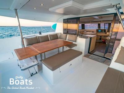 Salon of Balam, a Fountaine Pajot Saba 50 catamaran at La Paz, Mexico
