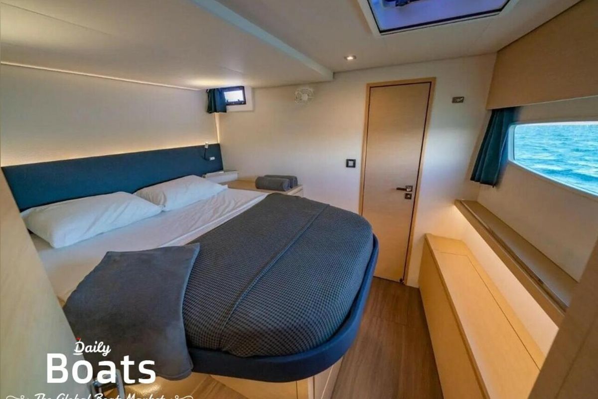 Cabin on Balam, a Fountaine Pajot Saba 50 catamaran at La Paz, Mexico