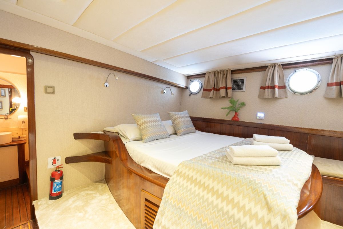 Cabin on Memo, a Custom Made Memo yacht at Bodrum, Turkey