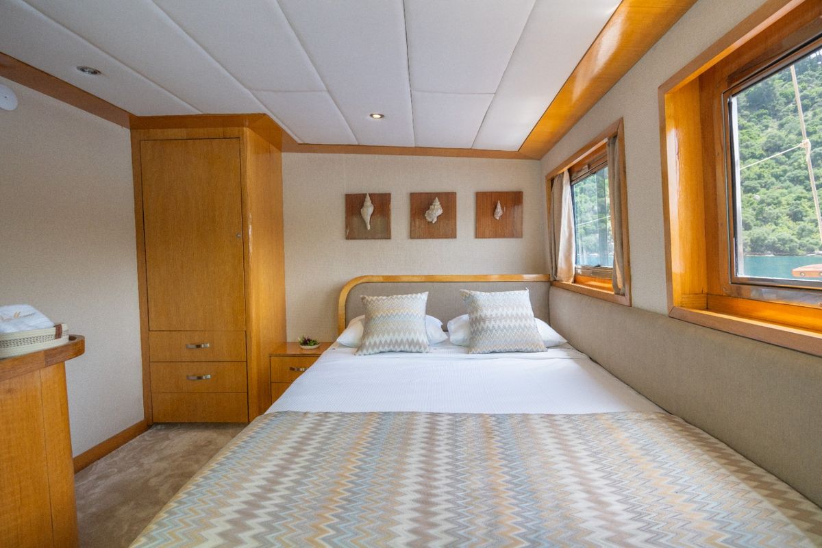 Cabin on Memo, a Custom Made Memo yacht at Bodrum, Turkey