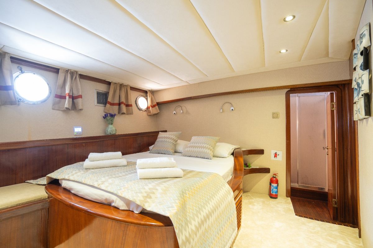 Cabin on Memo, a Custom Made Memo yacht at Bodrum, Turkey