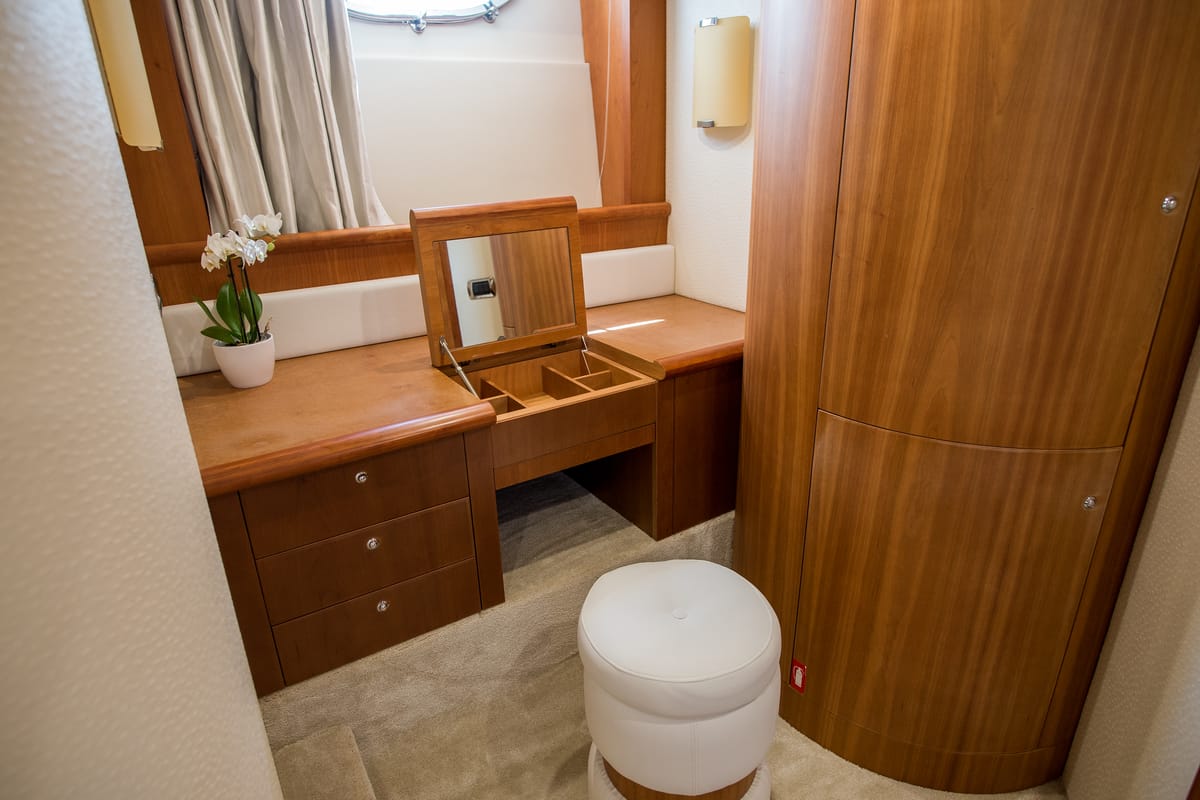 Cabin on Senza Parole, a Aicon 56 yacht at Podstrana - Miljevac, Croatia
