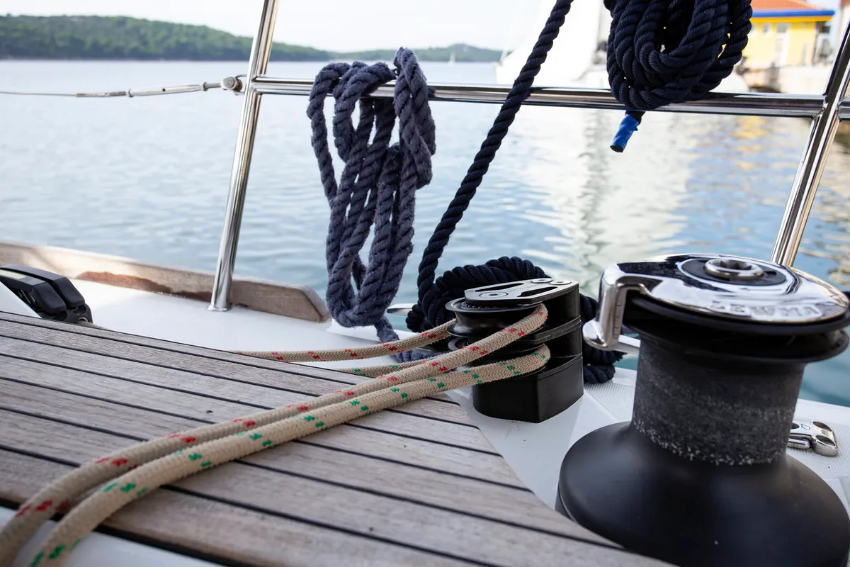 Nerthag, a Dufour 520 GL sailboat at Grad Pula, Croatia