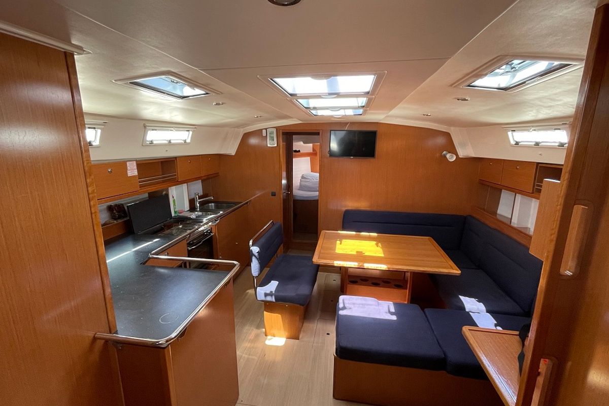 Salon of Sophia, a Bavaria Cruiser 45 sailboat at Općina Sukošan, Croatia
