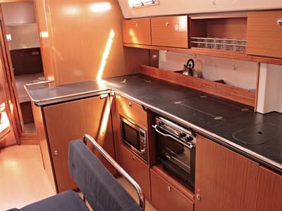 Galley of Sophia, a Bavaria Cruiser 45 sailboat at Općina Sukošan, Croatia