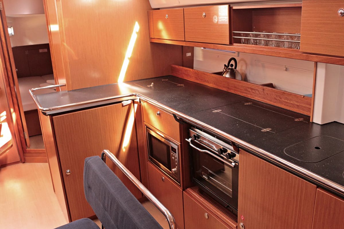 Galley of Sophia, a Bavaria Cruiser 45 sailboat at Općina Sukošan, Croatia