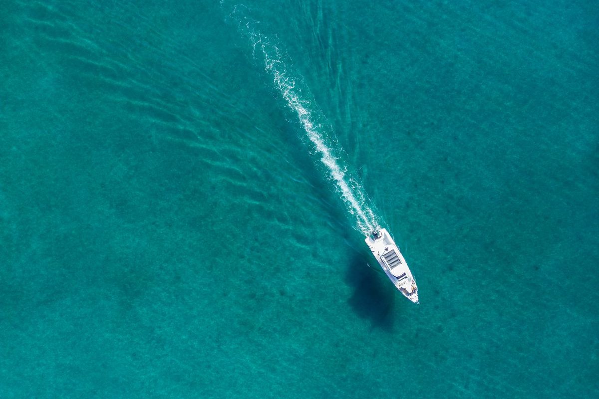 Exterior view of Axopar 29, a Axopar 29 Sun Top motorboat at Zaton, Croatia