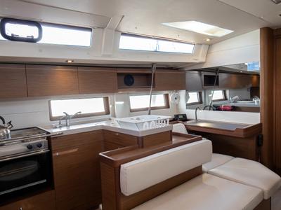 Galley of Hybris, a Beneteau Oceanis 51.1 sailboat at Tonnarella, Italy