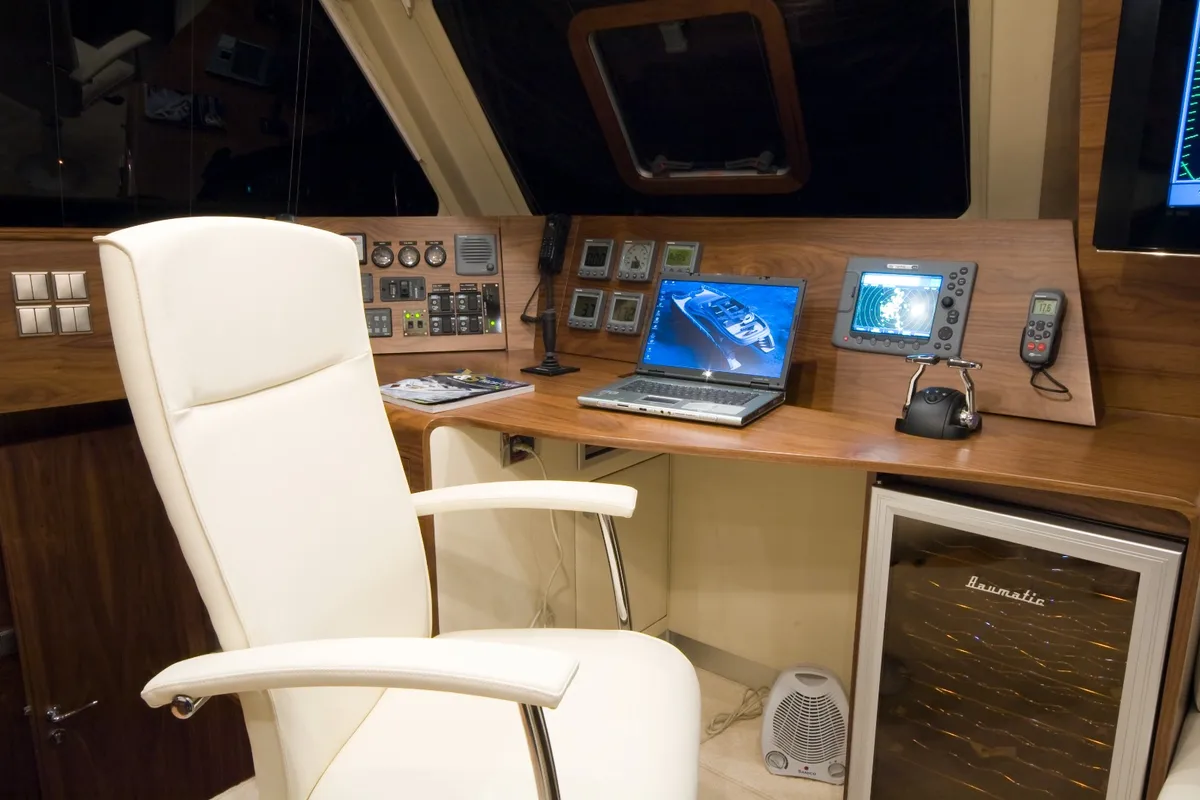 Cockpit of Marea, a Sunreef Yachts Sunreef 62 catamaran at Isla Aguja Cabins San Blas, Panama