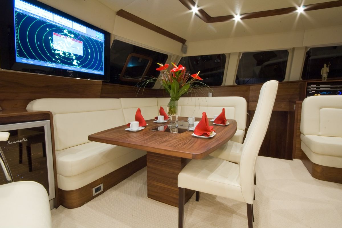 Salon of Marea, a Sunreef Yachts Sunreef 62 catamaran at Isla Aguja Cabins San Blas, Panama