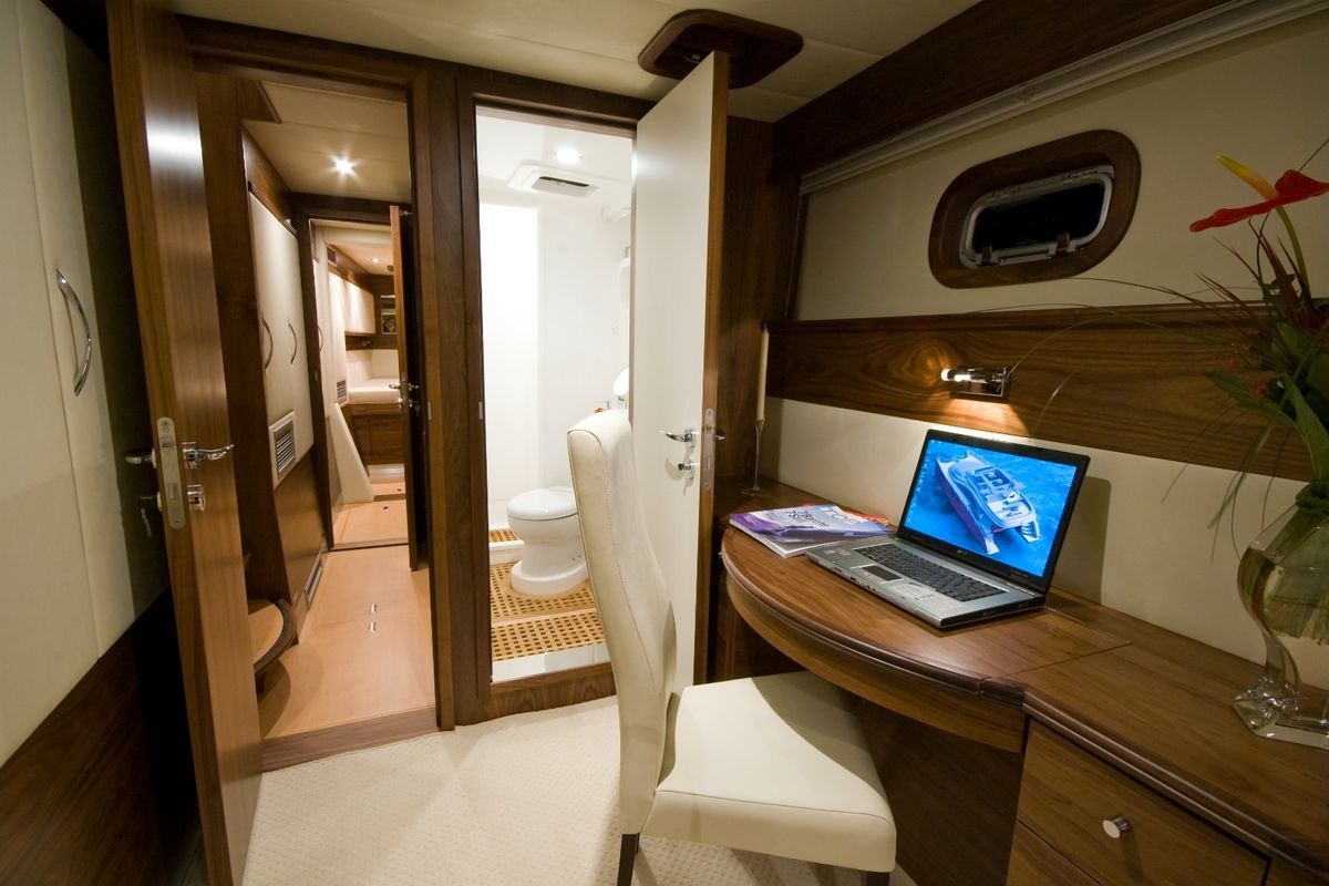 Cabin on Marea, a Sunreef Yachts Sunreef 62 catamaran at Isla Aguja Cabins San Blas, Panama