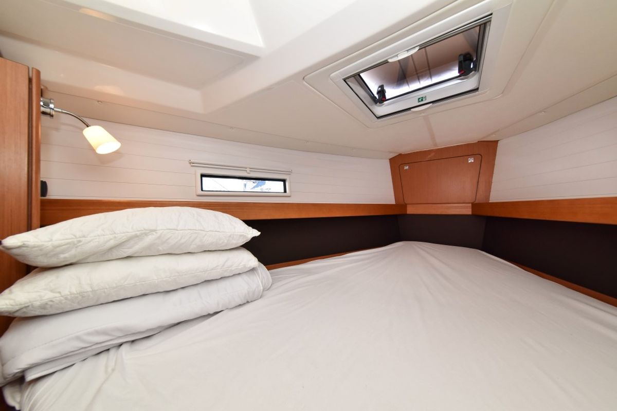 Cabin on Chill Bill, a Bavaria Cruiser 41 sailboat at Zadar, Croatia