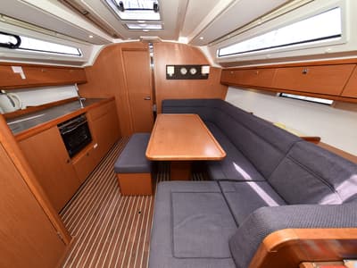Salon of Chill Bill, a Bavaria Cruiser 41 sailboat at Zadar, Croatia