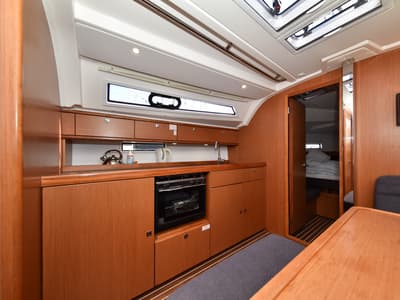 Galley of Chill Bill, a Bavaria Cruiser 41 sailboat at Zadar, Croatia