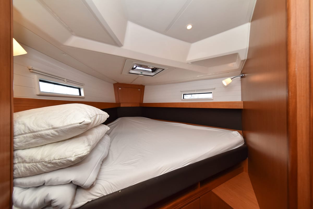 Cabin on Chill Bill, a Bavaria Cruiser 41 sailboat at Zadar, Croatia