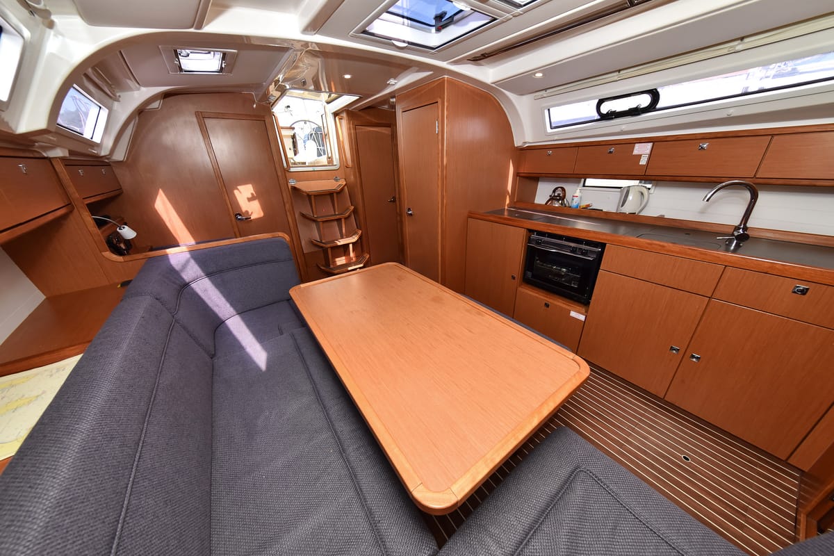 Galley of Chill Bill, a Bavaria Cruiser 41 sailboat at Zadar, Croatia