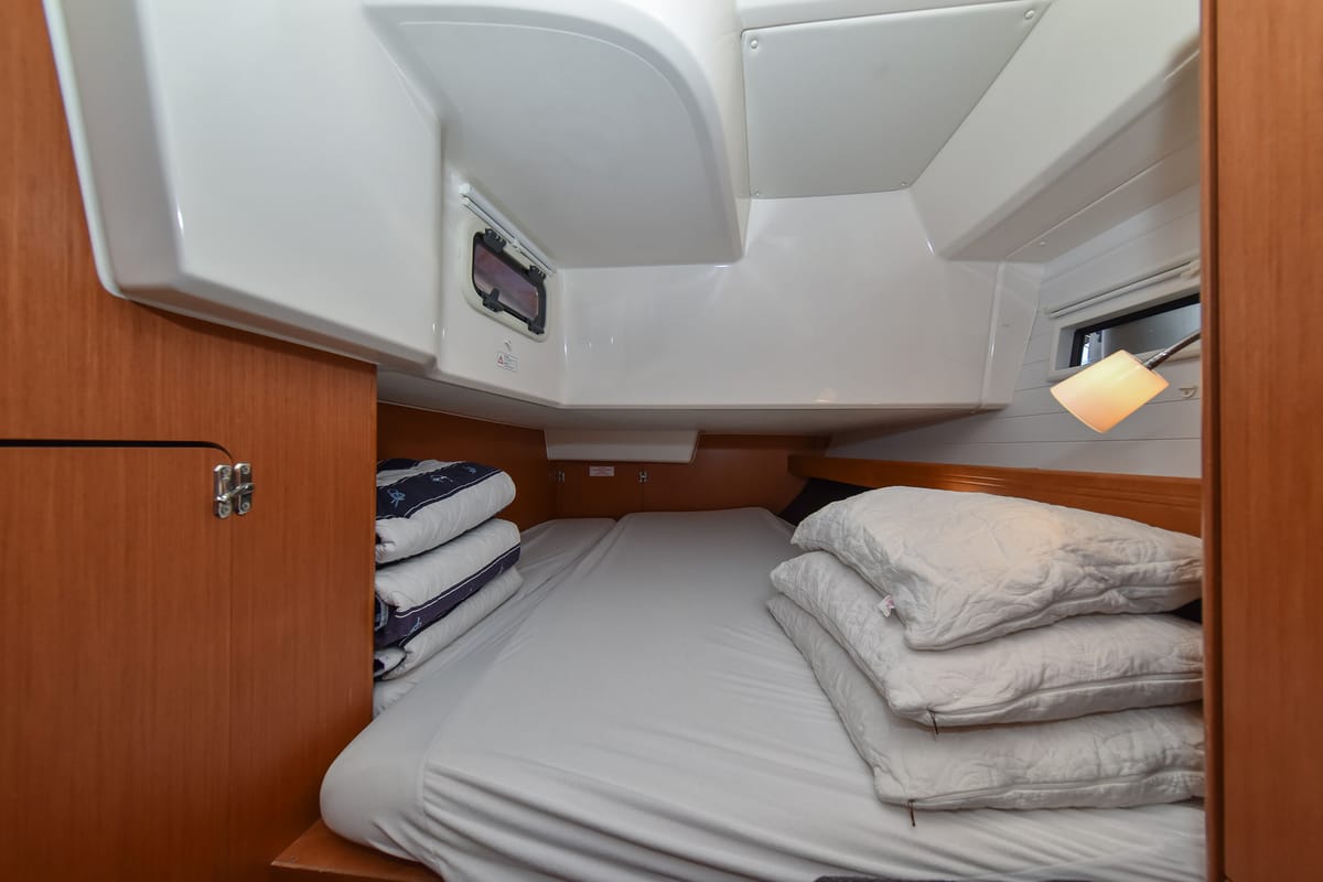 Cabin on Chill Bill, a Bavaria Cruiser 41 sailboat at Zadar, Croatia