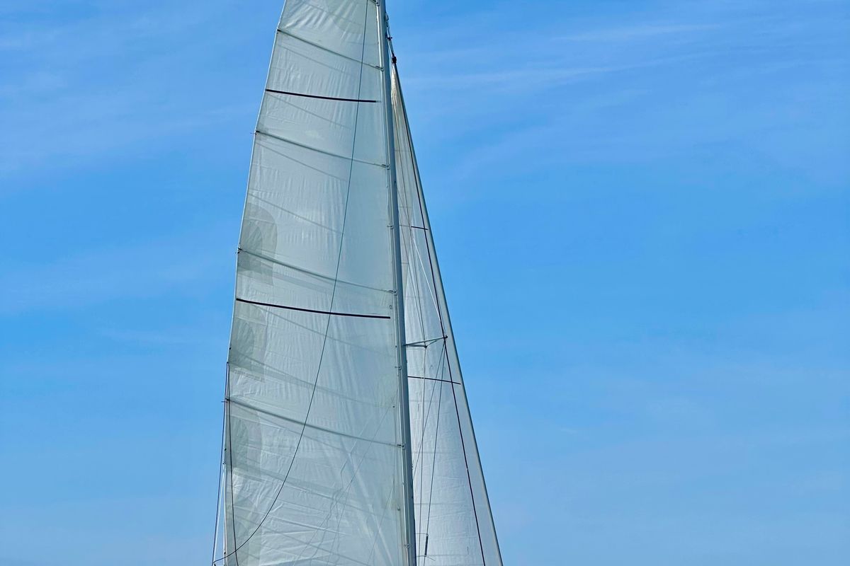 Exterior view of Mojito, a Dufour 48 Catamaran catamaran at Pirovac, Croatia