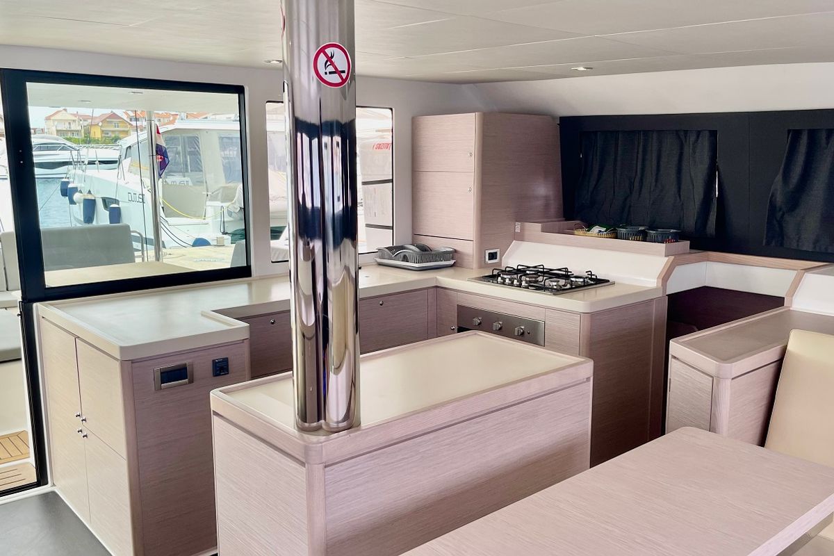 Cabin on Mojito, a Dufour 48 Catamaran catamaran at Pirovac, Croatia