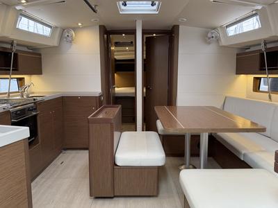Salon of Momo, a Beneteau Oceanis 46.1 sailboat at Grad Pula, Croatia