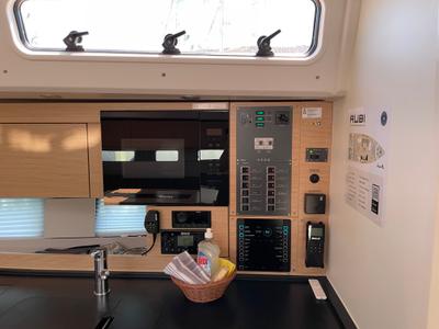 Galley of Rubi, a Hanse Yachts Hanse 460 sailboat at Grad Šibenik, Croatia