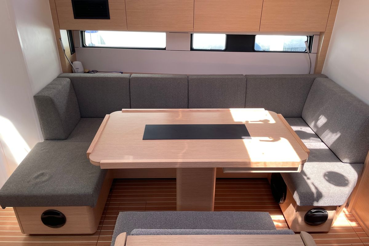 Salon of Rubi, a Hanse Yachts Hanse 460 sailboat at Grad Šibenik, Croatia