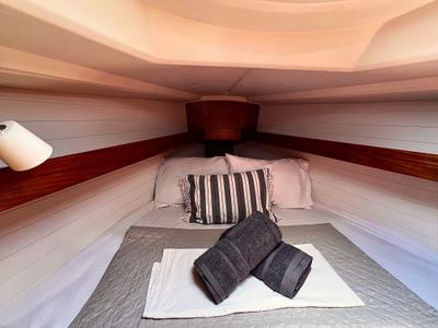 Cabin on BRIZO, a Bavaria 33 Cruiser sailboat at Municipal Unit of Ellomenos, Greece