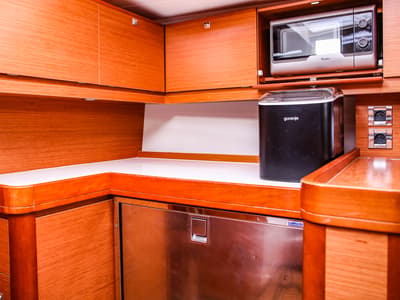 Galley of Notus, a Dufour 520 GL sailboat at Primošten, Croatia