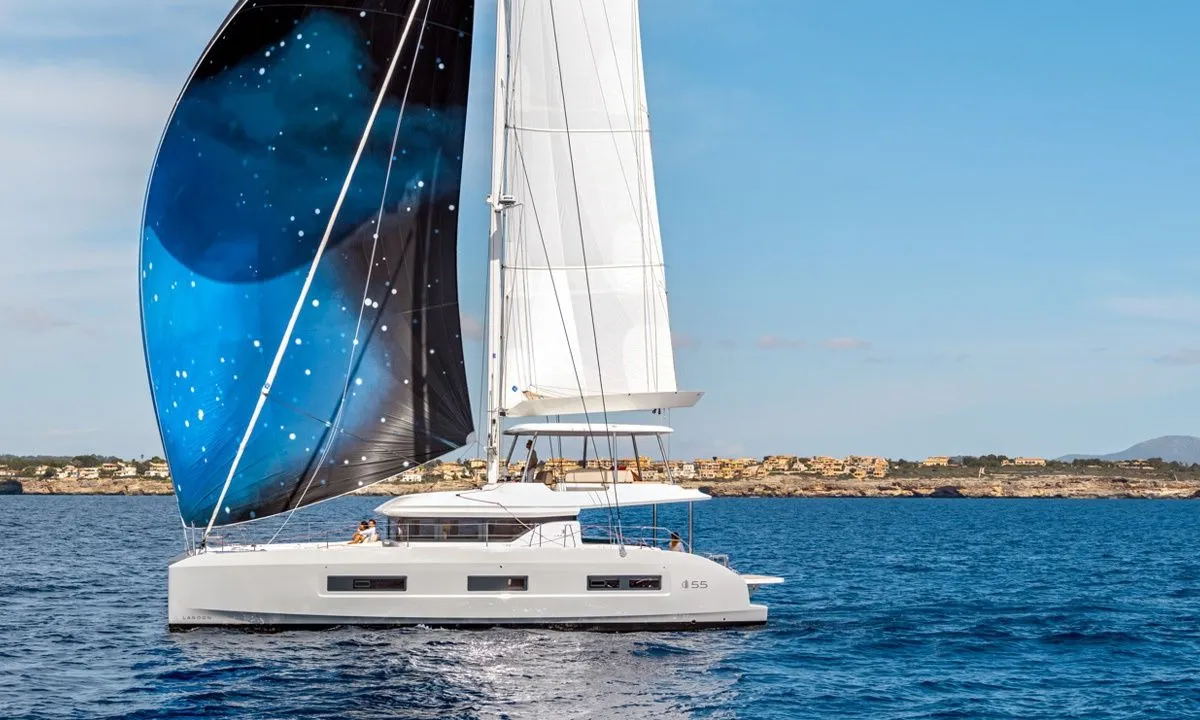 New, a Lagoon Lagoon 55 catamaran at Seget Donji, Croatia