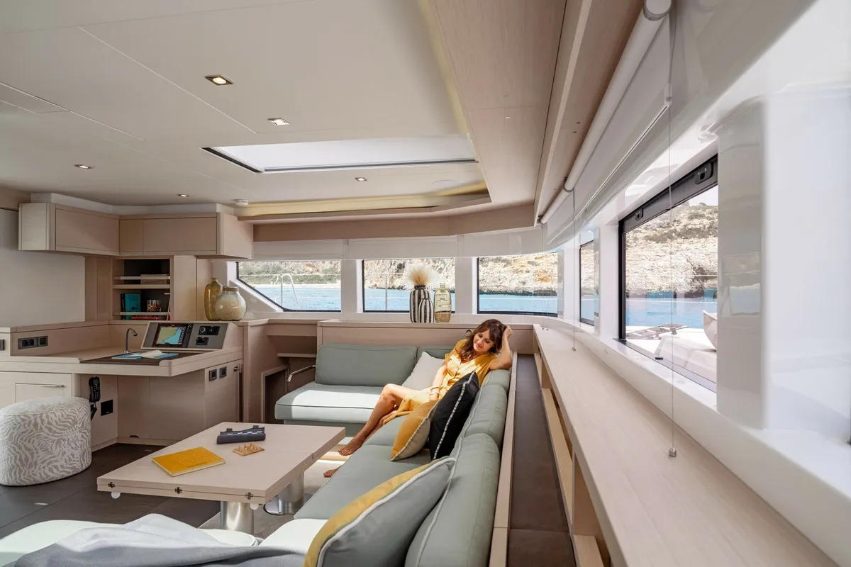 New, a Lagoon Lagoon 55 catamaran at Seget Donji, Croatia