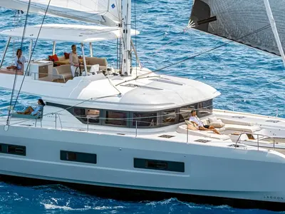 New, a Lagoon Lagoon 55 catamaran at Seget Donji, Croatia