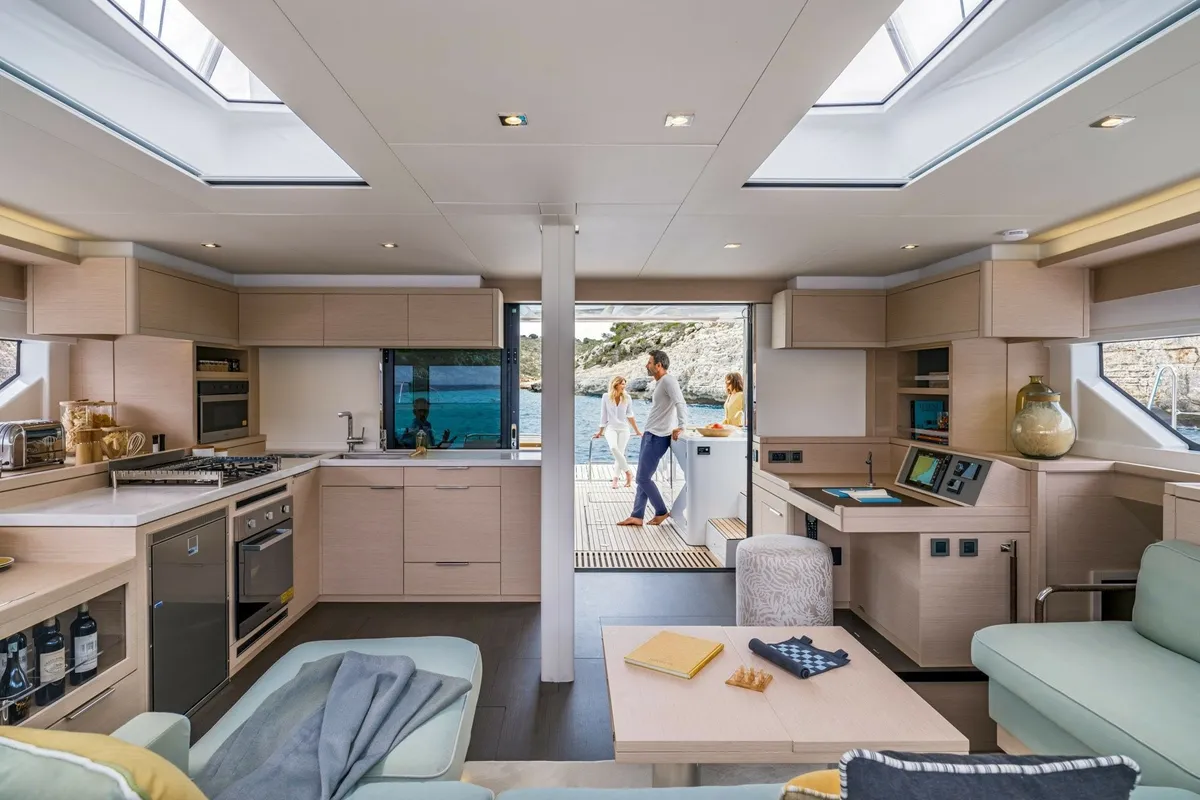 New, a Lagoon Lagoon 55 catamaran at Seget Donji, Croatia