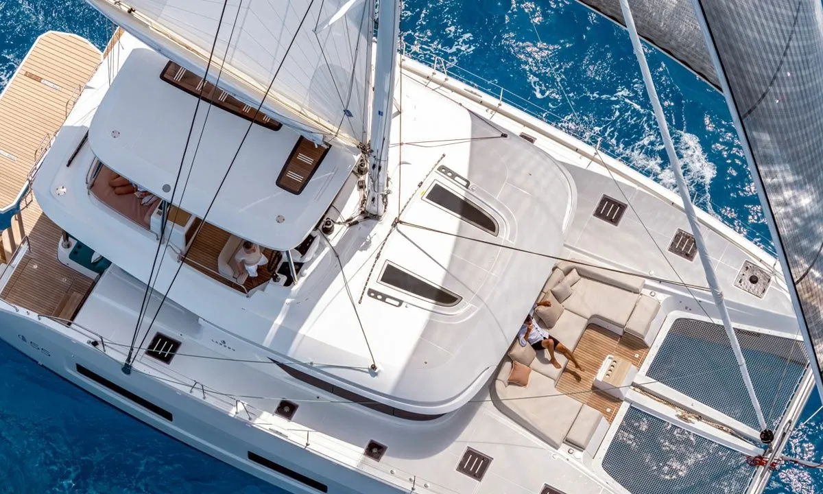 New, a Lagoon Lagoon 55 catamaran at Seget Donji, Croatia