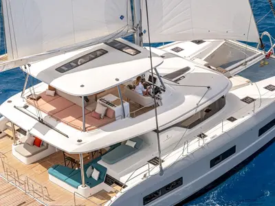 New, a Lagoon Lagoon 55 catamaran at Seget Donji, Croatia